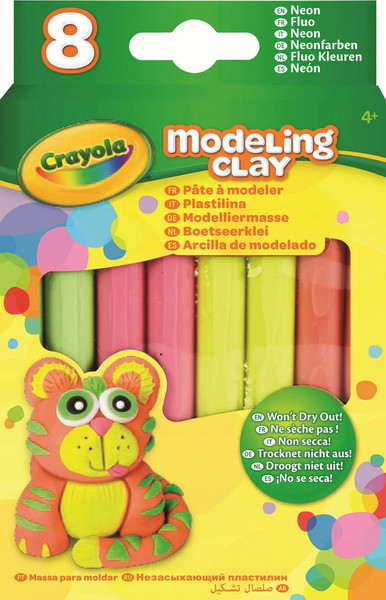 Crayola 8 sticks Modelling Clay - Fluo Colors Knetmasse 136g Mehrfarben 8Stück(e)