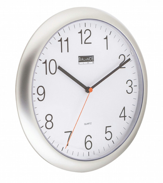 Balance 506819 Mechanical wall clock Circle Silver wall clock