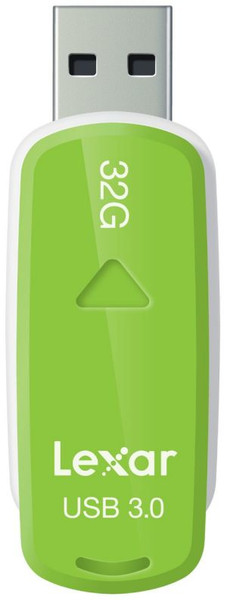 Lexar JumpDrive S37 32GB 32ГБ USB 3.0 (3.1 Gen 1) Type-A Зеленый, Белый USB флеш накопитель