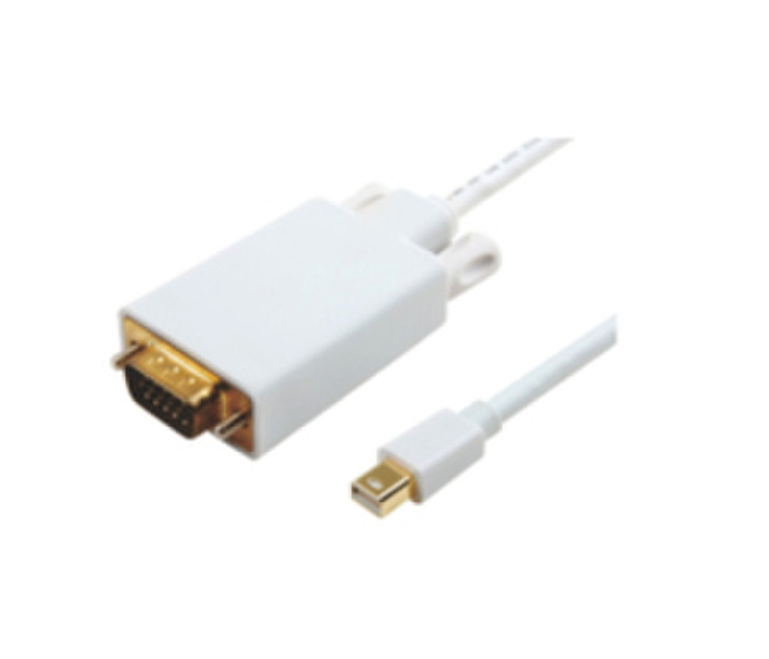 Microconnect 2m Mini Displayport-VGA 2m Mini DisplayPort VGA (D-Sub) White