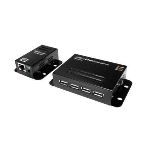 LogiLink UA0252 USB 2.0 480Mbit/s Schwarz Schnittstellenhub