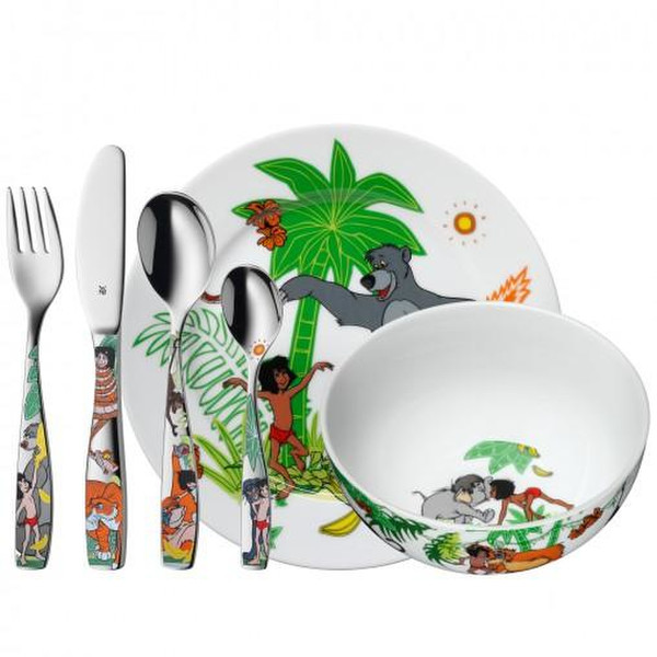 WMF 12.8330.9964 Toddler cutlery set Нержавеющая сталь, Белый Фарфор, Нержавеющая сталь детский столовый прибор