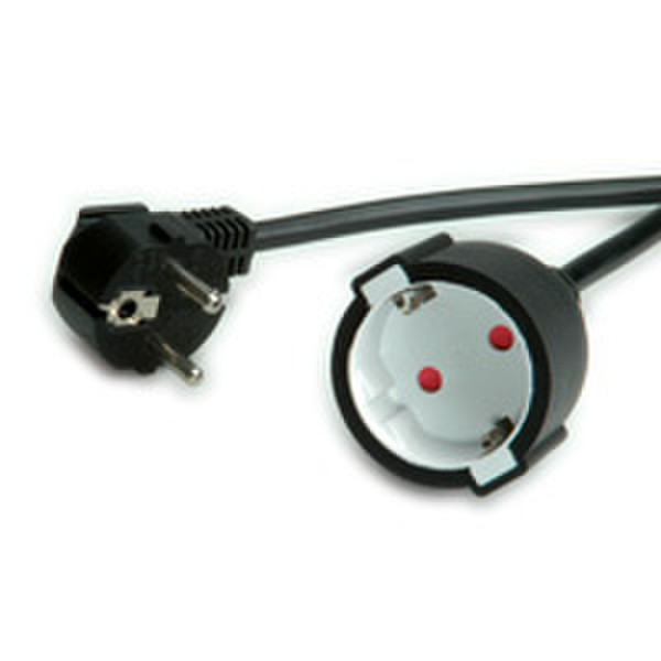 Value 19.99.1168 10m CEE7/7 Schuko CEE7/7 Schuko Black power cable