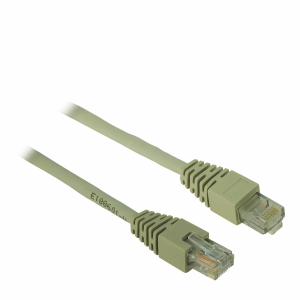 Inter-Tech 88885048 10m Cat5 U/UTP (UTP) Beige networking cable