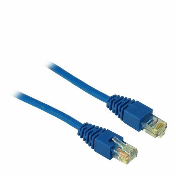 Inter-Tech 88885036 2.5m Cat5 U/UTP (UTP) Blue networking cable