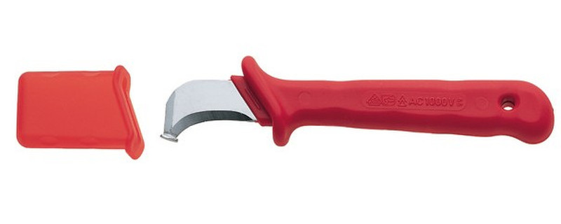 C.K Tools 484005 Красный, Нержавеющая сталь Нож с фиксированным лезвием хозяйственный нож