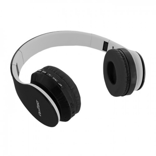 Qoltec 50814 Kopfband Binaural Verkabelt/Kabellos Schwarz, Weiß Mobiles Headset