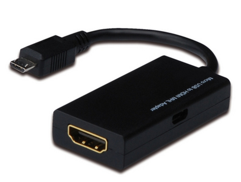 Uniformatic 0.2m HDMI - MicroUSB HDMI Micro USB Schwarz