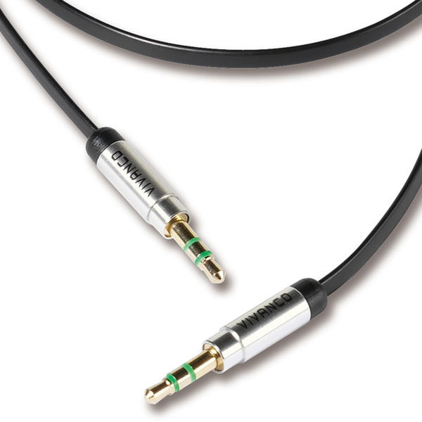 Vivanco 3,5MM GSMF CONNECT 0.5m 3.5mm 3.5mm Black audio cable