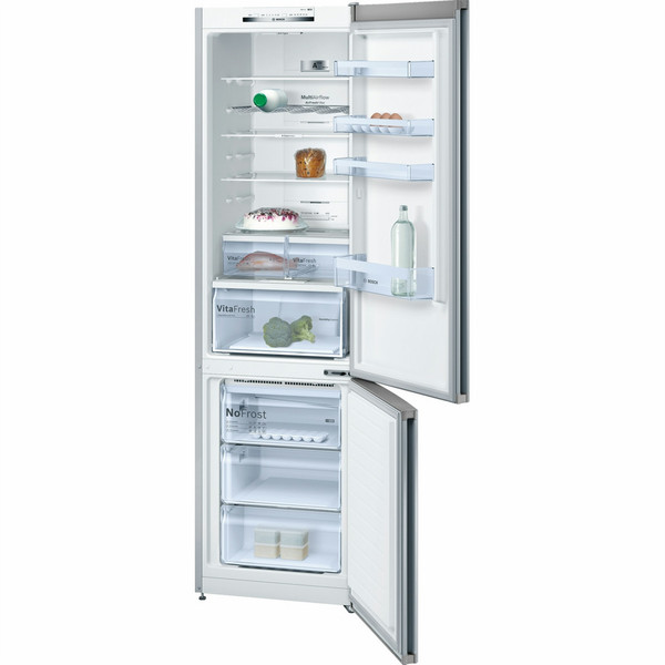 Bosch Serie 4 KGN39VL45 freestanding 366L A+++ Stainless steel fridge-freezer
