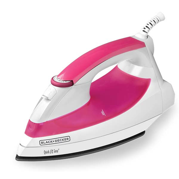 Black & Decker IR01P Steam iron 1200Вт Розовый, Белый утюг