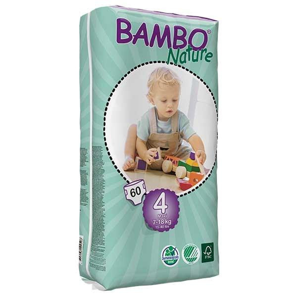 Bambo Nature Maxi tall pack 4 60шт