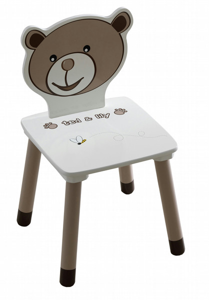Ted&Lily 234551 Baby/kids chair Жесткое сиденье Бежевый, Шоколадный стул/сидение для детей