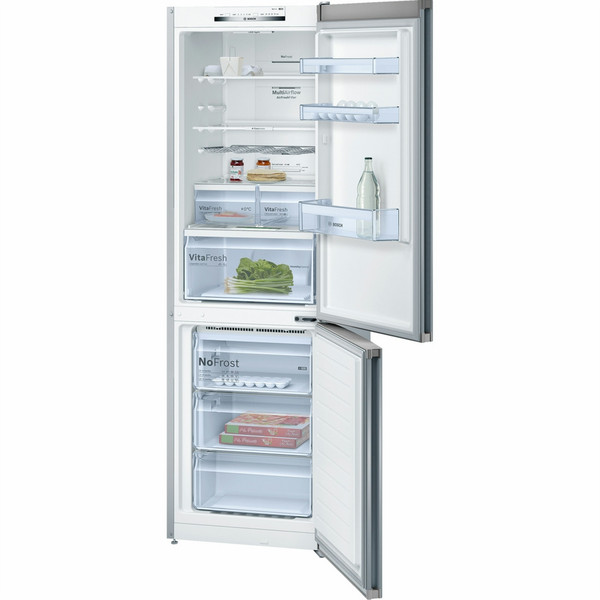 Bosch Serie 4 KGN36VL35 Отдельностоящий 324л A++ Нержавеющая сталь холодильник с морозильной камерой