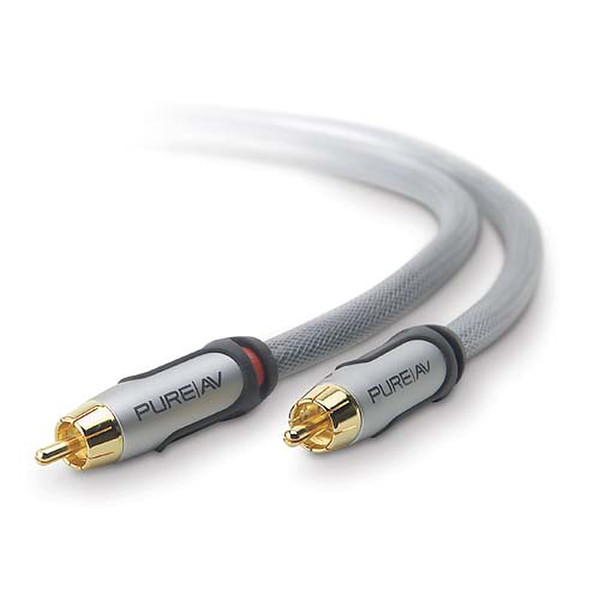 Belkin PureAV™ RCA Audio Cable - 2.4m 2.4m Silver composite video cable
