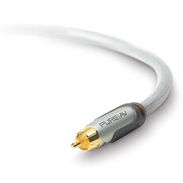 Belkin PureAV Digital Coaxial Audio Cable - 4.9m 4.9м Cеребряный коаксиальный кабель