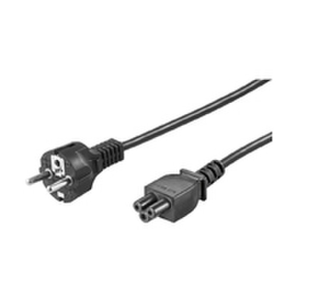 Microconnect 1.8m CEE 7/7 - C5 1.8m CEE7/7 Schuko C5 coupler Black power cable