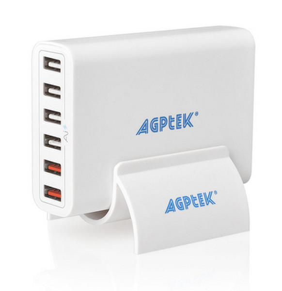 AGPtek USB Desktop Charging Station Для помещений Белый