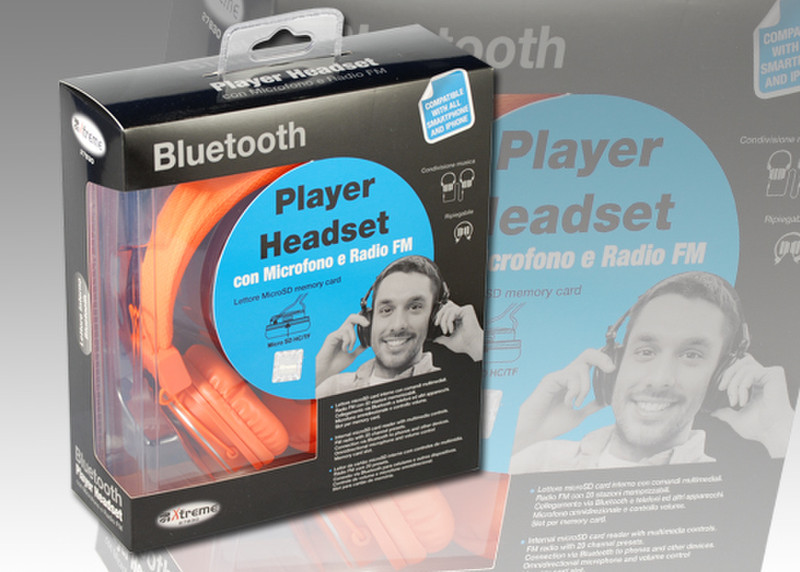 Xtreme 27830O Head-band Binaural Bluetooth Orange mobile headset