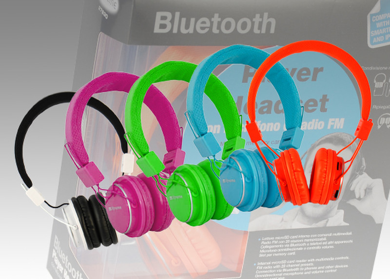 Xtreme 27830P Оголовье Стереофонический Bluetooth Розовый гарнитура мобильного устройства