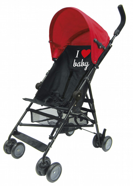 Babylala 105506281 Lightweight stroller Single Schwarz, Rot Kinderwagen
