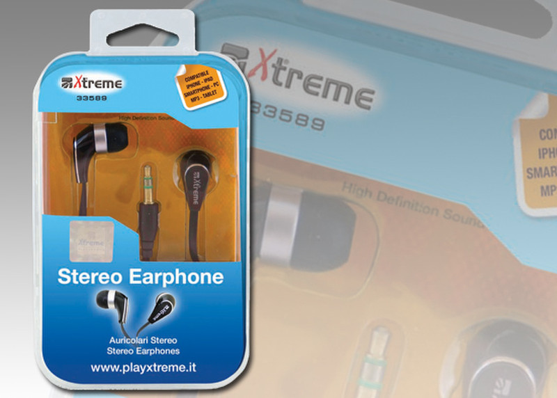 Xtreme 33589 Intraaural In-ear Black headphone