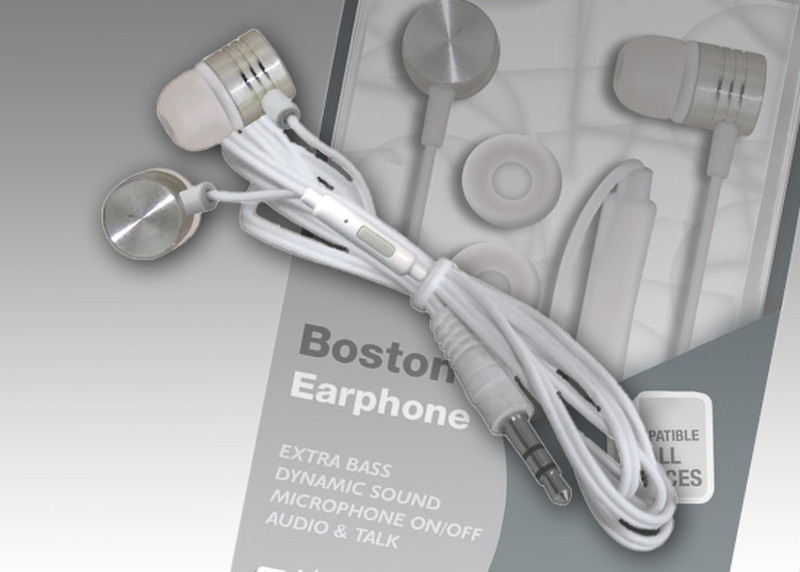 Xtreme 40184 Стереофонический Вкладыши Белый гарнитура мобильного устройства