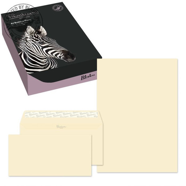 Blake Premium Business SOHO Vellum Wove 120gsm Paper A4 (Pk250) and Envelopes DL (Pk50)