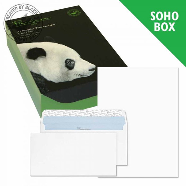 Blake Premium Pure SOHO Super White 120gsm Paper A4 (Pack 250) and Envelopes DL (Pack 50)