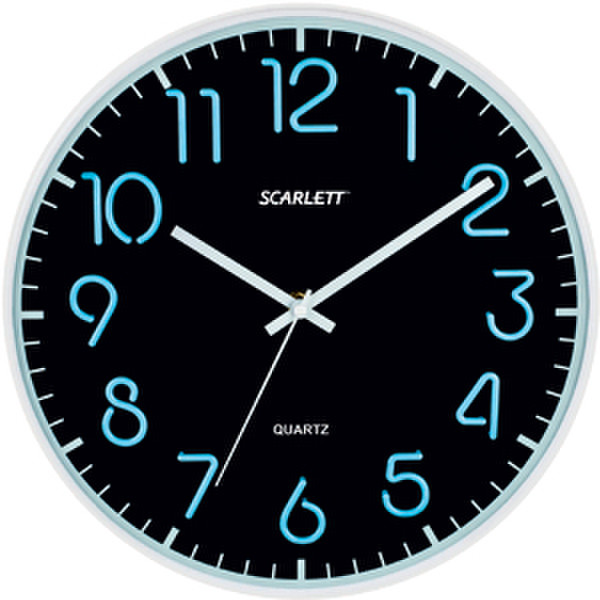 Scarlett SC-WC1007O Quartz wall clock Kreis Schwarz, Blau Wanduhr