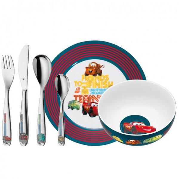WMF 12.8260.9964 Toddler cutlery set Multicolour Porcelain,Stainless steel toddler cutlery