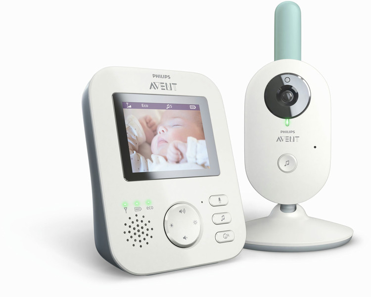 Philips AVENT Baby monitor SCD620/93 FHSS 300м Зеленый, Серый, Белый baby video monitor