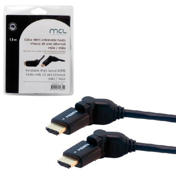 MCL 1.8m HDMI-Ethernet 1.8m HDMI HDMI Schwarz