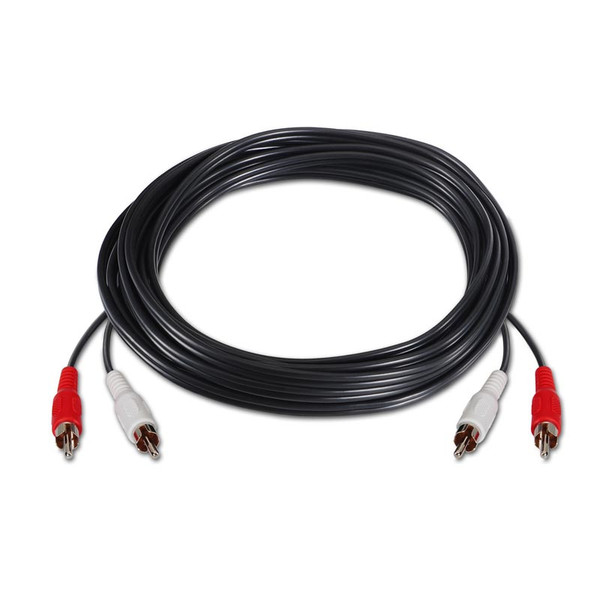 Nanocable 10.24.0603 3m 2 x RCA 2 x RCA Schwarz Audio-Kabel