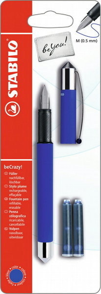 Stabilo beYou! Cartridge filling system Blue,Metallic 1pc(s) fountain pen