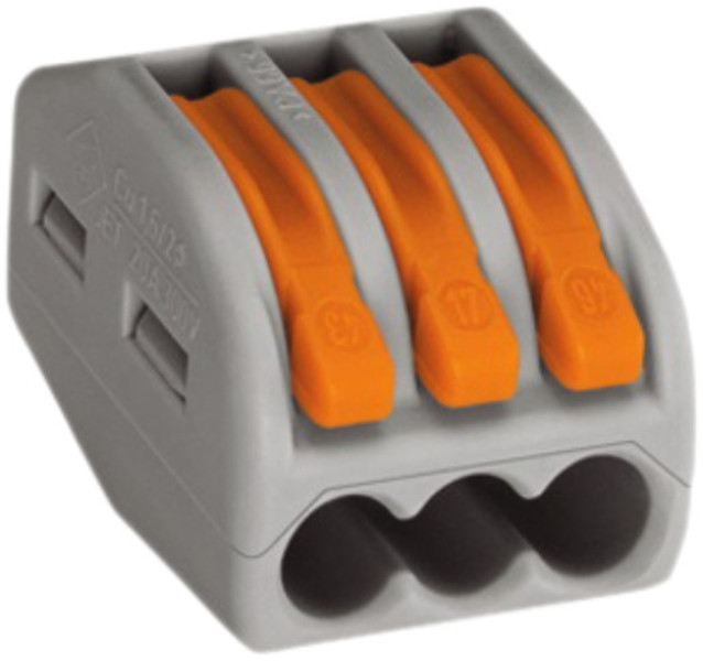 Elektro-Material Wago 3P 3P Grey,Orange