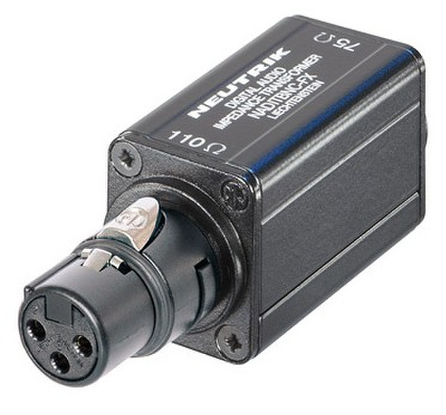 Neutrik NADITBNC-FX BNC XLR 3-pin Schwarz Kabelschnittstellen-/adapter
