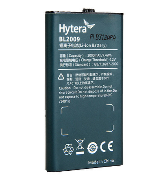 Hytera BL2009 Lithium-Ion 2000mAh 3.7V rechargeable battery