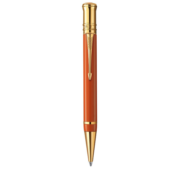 Parker Duofold Big Red Twist retractable ballpoint pen Средний Черный 1шт