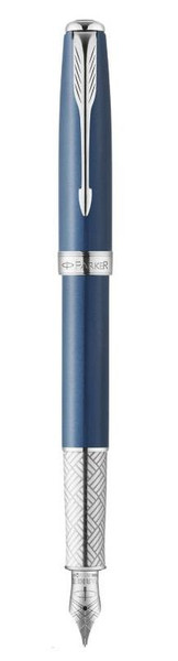 Parker Sonnet Secret Blue Shell Cartridge filling system Синий, Cеребряный 1шт перьевая авторучка