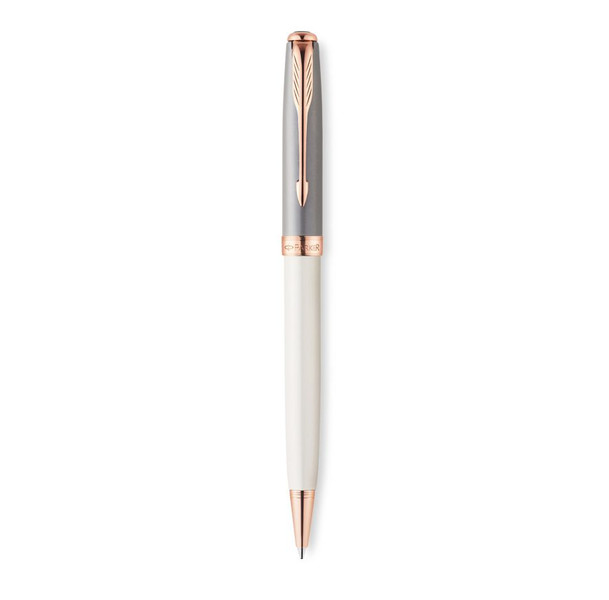 Parker Sonnet Subtle Pearl & Grey Twist retractable ballpoint pen Medium Schwarz 1Stück(e)