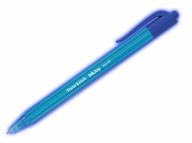 Papermate InkJoy 100 RT Clip-on retractable ballpoint pen Blau 2Stück(e)