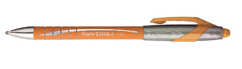 Papermate Flexgrip Elite Clip-on retractable ballpoint pen Orange 12Stück(e)