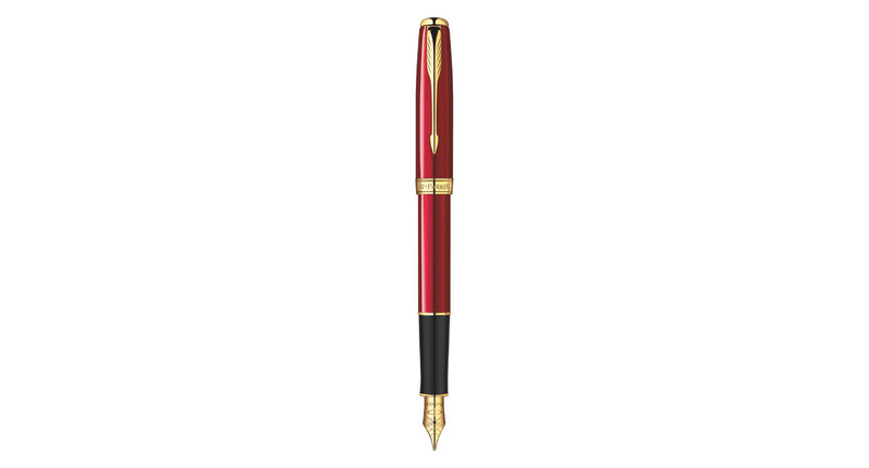 Parker Sonnet Cartridge filling system Black,Gold,Red 1pc(s) fountain pen