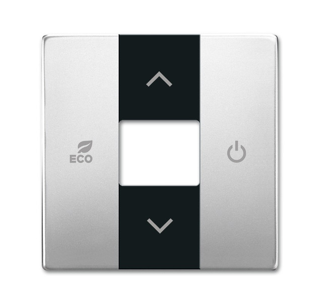 Busch-Jaeger 6235-866 Black,Silver switch plate/outlet cover