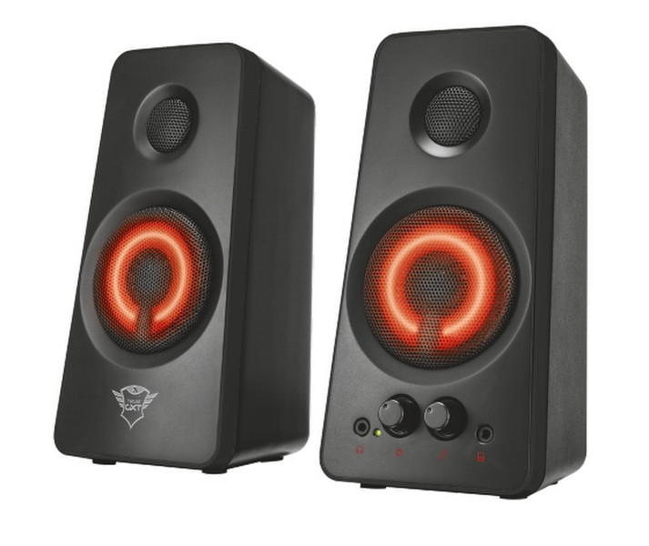 Trust 21202 2.0channels 18W Black,Red speaker set