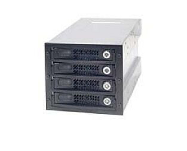 StorCase DE400 S/P ATA 3HH Receiving Frame, Fan, Black Black