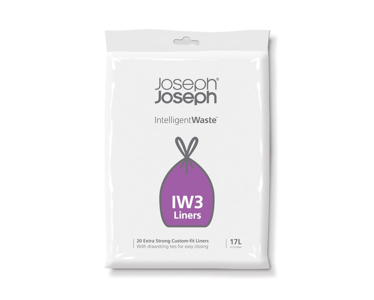 Joseph Joseph IW3 17L Transparent 20pc(s) trash bag