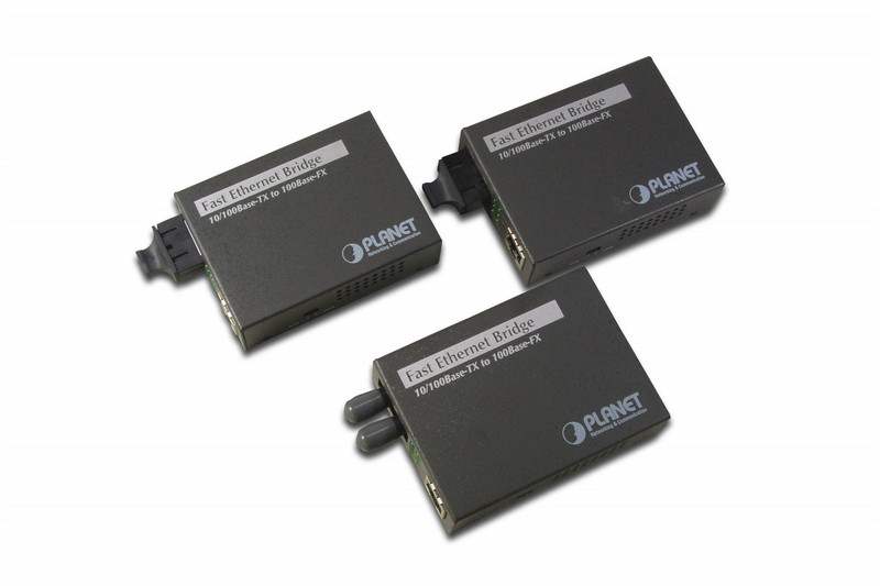 ASSMANN Electronic FT-802 100Мбит/с Multi-mode Черный сетевой медиа конвертор