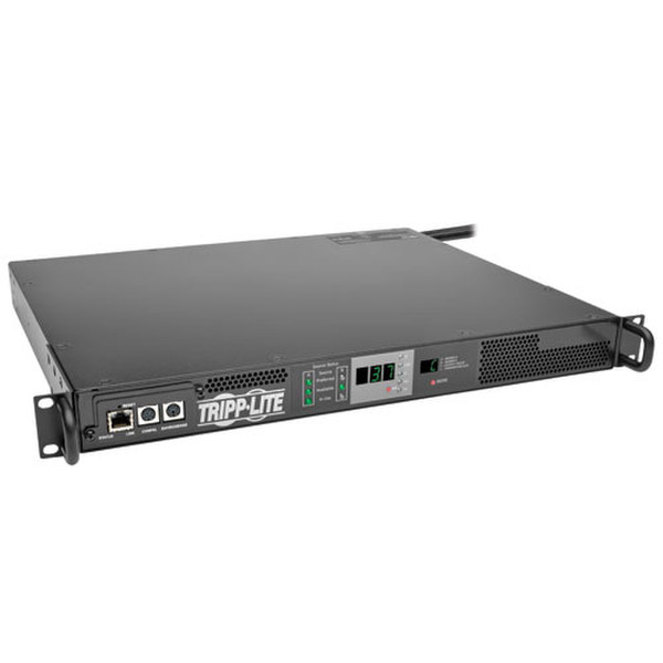 Tripp Lite 3.7kW Single-Phase 230V ATS/Monitored PDU, IEC309 16A Blue Outlet, 2 IEC309 16A Blue Inputs, 1U Rack-Mount